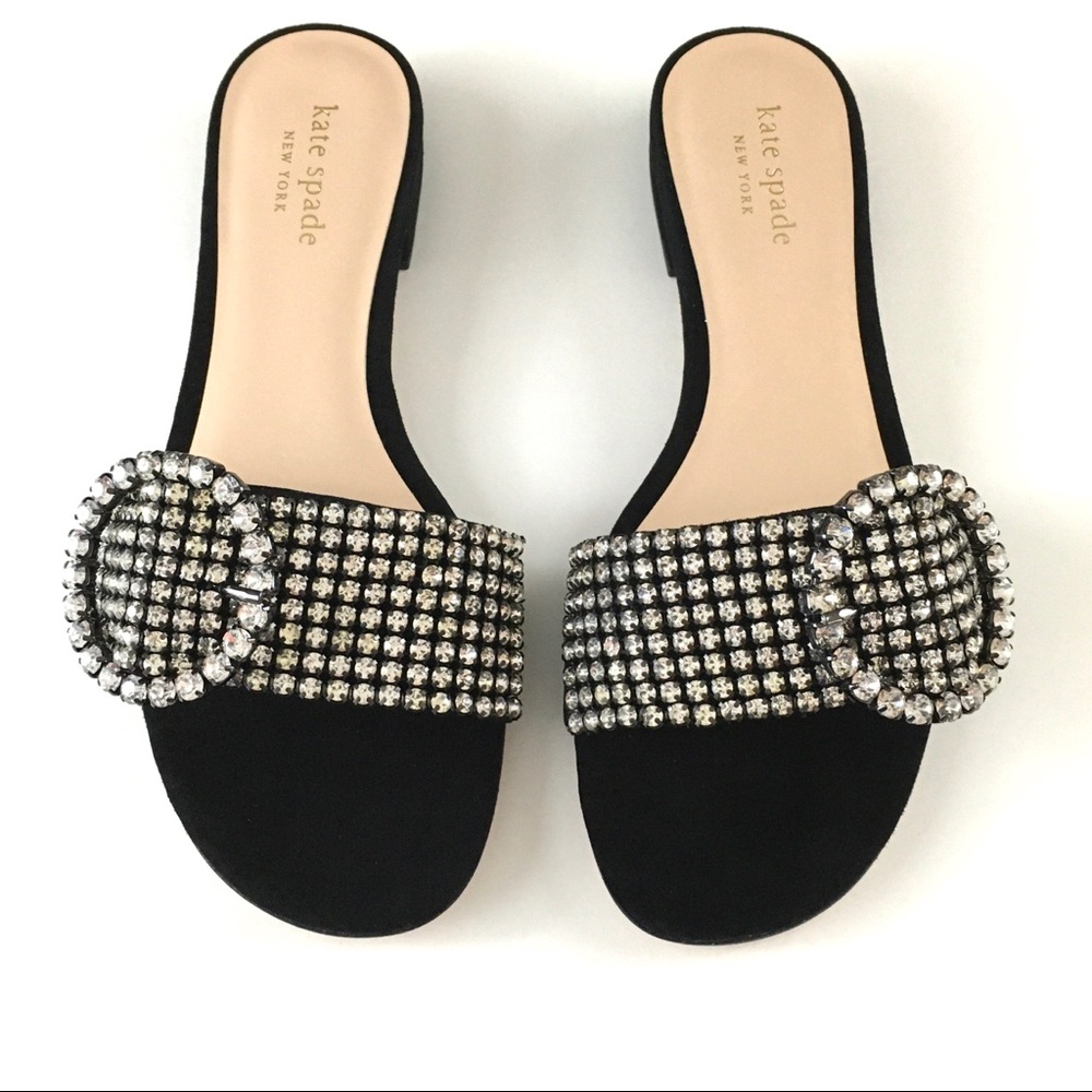 Kate Spade Jewel Embellished Suede Sandals